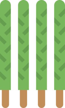 Çikolata çubuğu simgesi, vektör illüstrasyonu