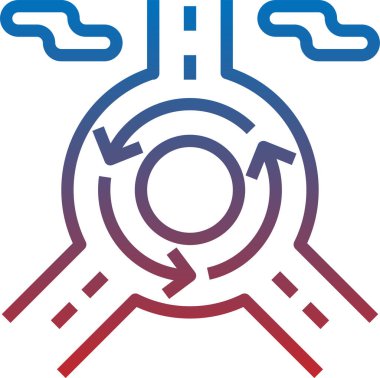 Yol yolu konumu konum konsept vektör illüstrasyon simgesi 