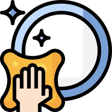 Temizleme ve yıkama konsepti vektör çizimi 