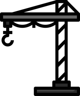 Yapı simgesi, vektör illüstrasyonu