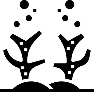 Mercan simgesi, vektör çizimi