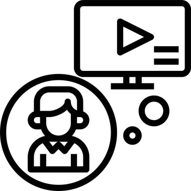 İnsanlar vektör illüstrasyonlu grafik simgesi 