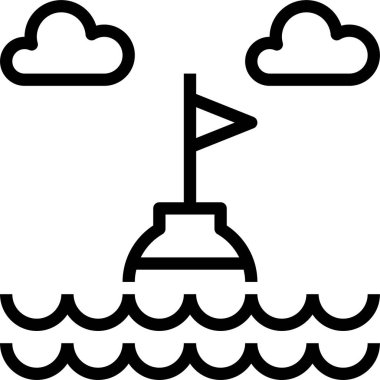 Şamandıra simgesi, vektör çizimi