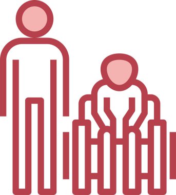 Engelli simgesi, vektör illüstrasyonu