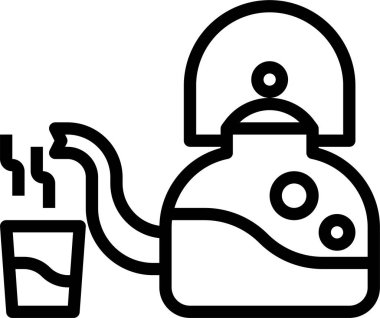 yiyecek ve içecek konsepti vektör modern resimleme simgesi 