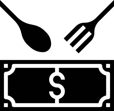 Açgözlülük simgesi, vektör çizimi