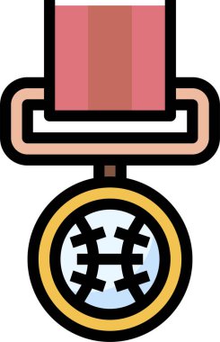 Madalya ödülü vektör illüstrasyonu 