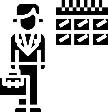 Günlük görev simgesi, vektör illüstrasyonu