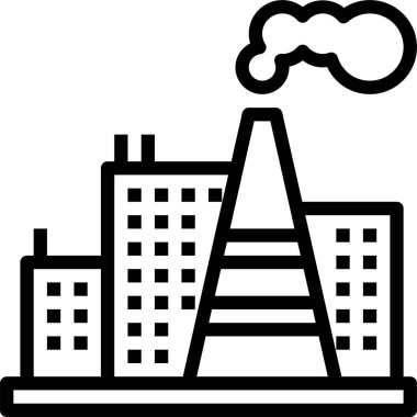 Endüstriyel simge vektör illüstrasyonu 