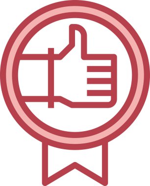 En iyi simge, vektör illüstrasyonu