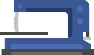 Fretsaw simgesi, vektör illüstrasyonu