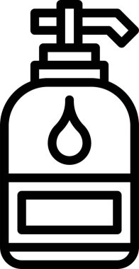 Traş jeli simgesi, vektör illüstrasyonu