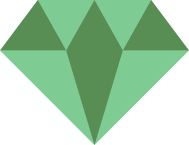 Elmas simgesi, vektör illüstrasyonu