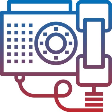 Yönetmen telefon simgesi, vektör illüstrasyonu