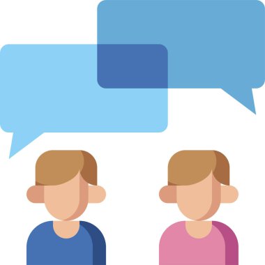 İletiler sohbet iletişim konsepti vektör illüstrasyonuName 