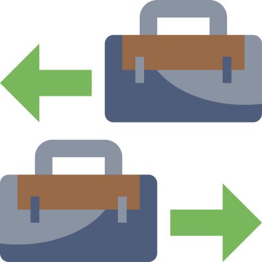 B2b ticaret ve alışveriş simgesi, vektör illüstrasyonu