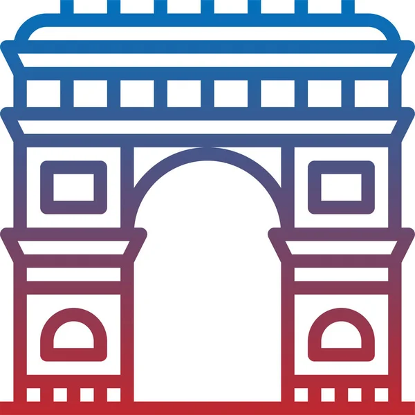 Εικόνα Arc Triomphe Διανυσματική Απεικόνιση — Διανυσματικό Αρχείο