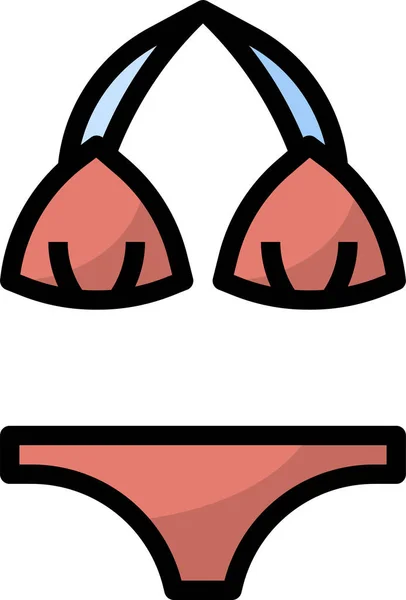 Bikini Icon Vector Illustration — 스톡 벡터