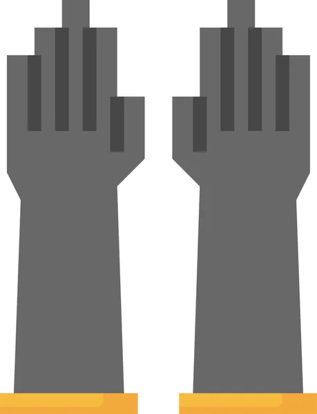 Medizinische Handschuhe Symbol Vektorillustration — Stockvektor