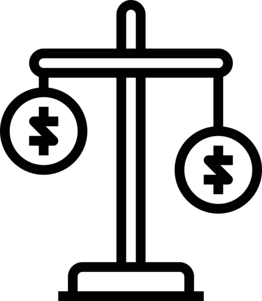 Financiële Zakelijke Concept Icoon Vector Illustratie — Stockvector