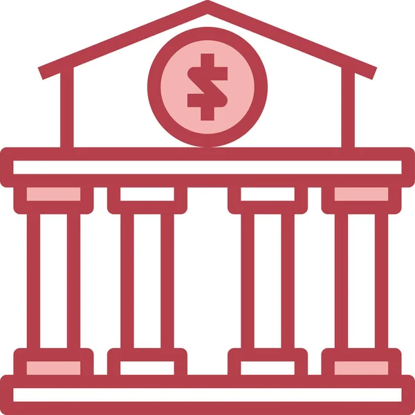 Ícone Bancário Ilustração Vetorial —  Vetores de Stock