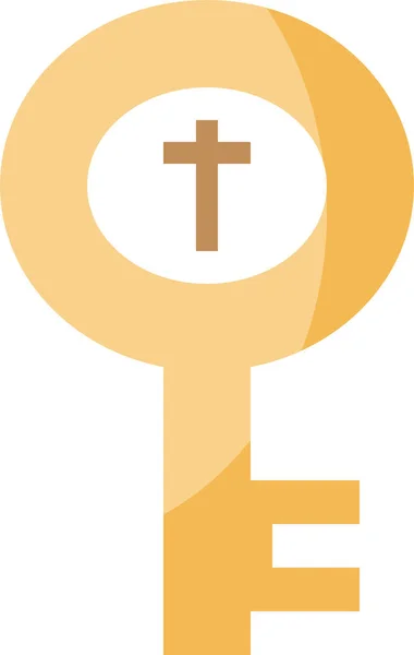Icono Clave Del Cristianismo Ilustración Vectorial — Vector de stock