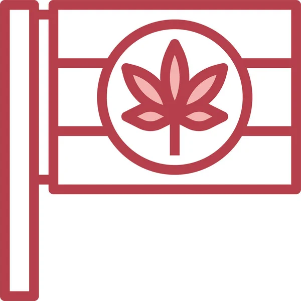 Marihuana Konzept Symbol Vektor Illustration — Stockvektor