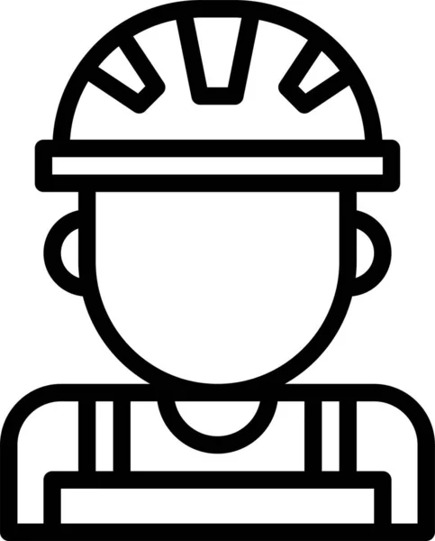 Icono Del Constructor Ilustración Vectorial — Vector de stock