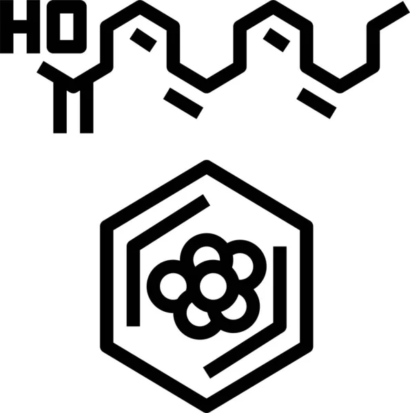 Icône Formule Acide Illustration Vectorielle — Image vectorielle