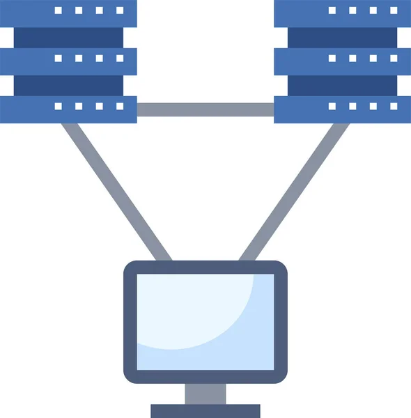 Ícone Base Dados Ilustração Vetorial — Vetor de Stock