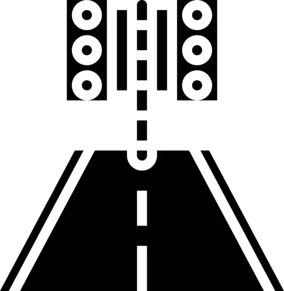 Значок Векторной Иллюстрации Местоположения Дорожного Пути — стоковый вектор