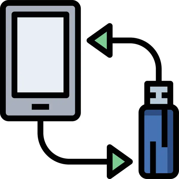 Partager Icône Contenu Illustration Vectorielle — Image vectorielle