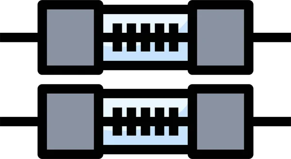 Elektronisches Sicherungssymbol Vektorillustration — Stockvektor