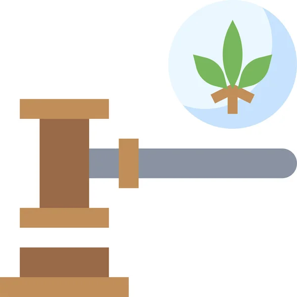 Marihuana yasallaştırma simgesi, vektör illüstrasyonu