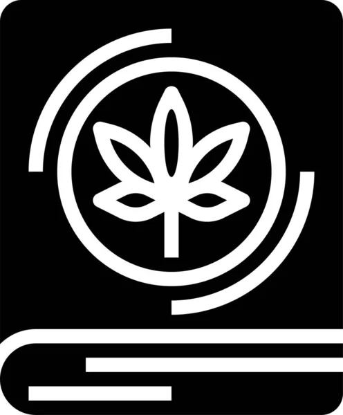 Cuidados Saúde Médico Ícone Cannabis Ilustração Vetorial — Vetor de Stock
