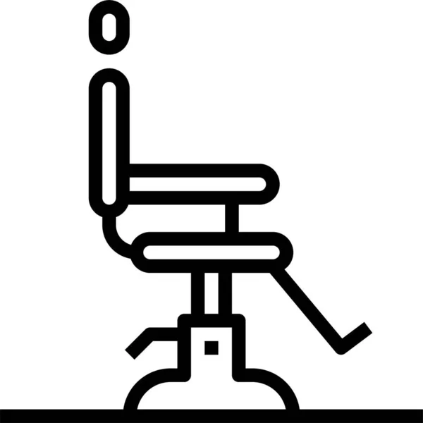 Значок Сидіння Перукарні Векторні Ілюстрації — стоковий вектор