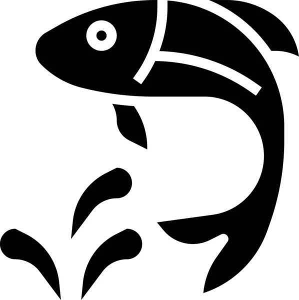 Fish Icon Vector Illustration — Stock Vector