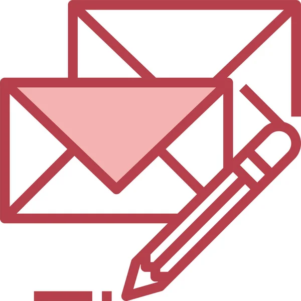 Briefumschlag Symbol Mail Zeichen Buchstabensymbol Internet — Stockvektor