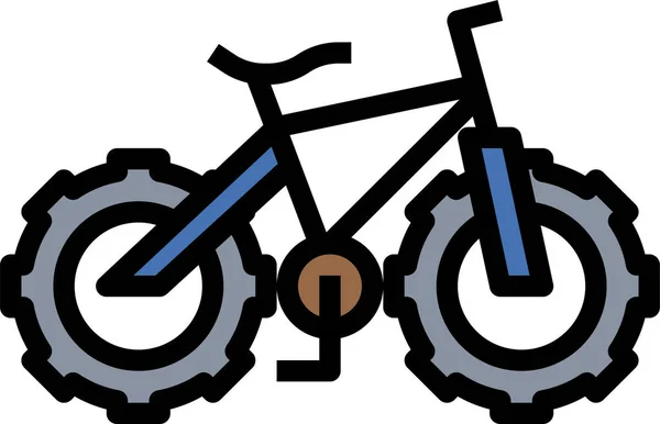 Піктограма Гірського Велосипеда Векторні Ілюстрації — стоковий вектор