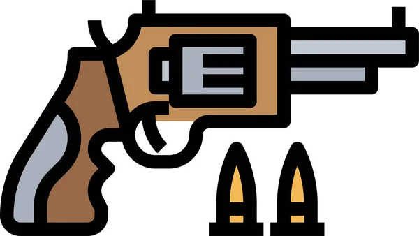 Ícone Arma Ilustração Vetorial — Vetor de Stock