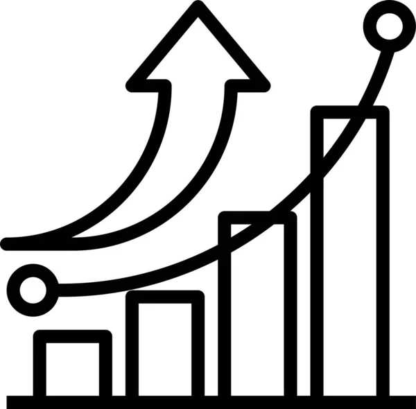 Визуализация Бизнес Данных Статистика Финансовая Инфографика — стоковый вектор