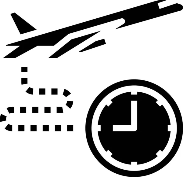 Boarding Time Icon Vector Illustration — Stock Vector