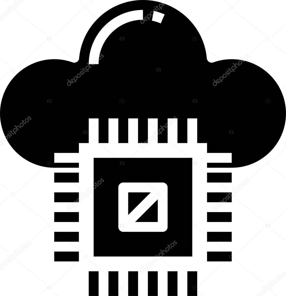 Processor icon, design inspiration vector template for interface and any purpose