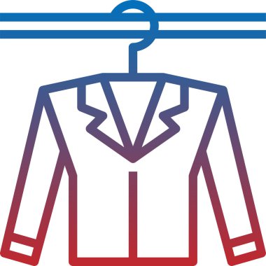 Kostüm simgesi, vektör illüstrasyonu