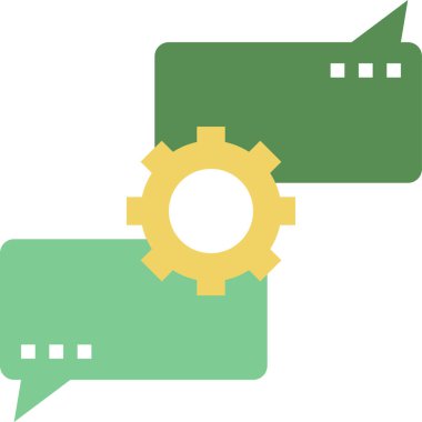 sohbet simgesi, vektör illüstrasyonu