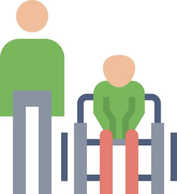 Engelli simgesi, vektör illüstrasyonu