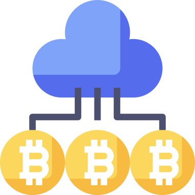 bulut simgesi, vektör illüstrasyonu