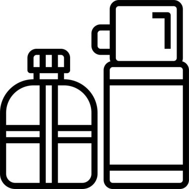 Kantin ikonu, vektör illüstrasyonu