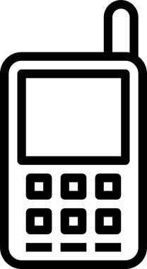 Telefon simgesi, vektör çizimi