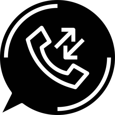 telefon arama simgesi, vektör illüstrasyonu